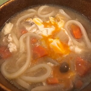 野菜たっぷり☆ほっこり☆豚汁うどん